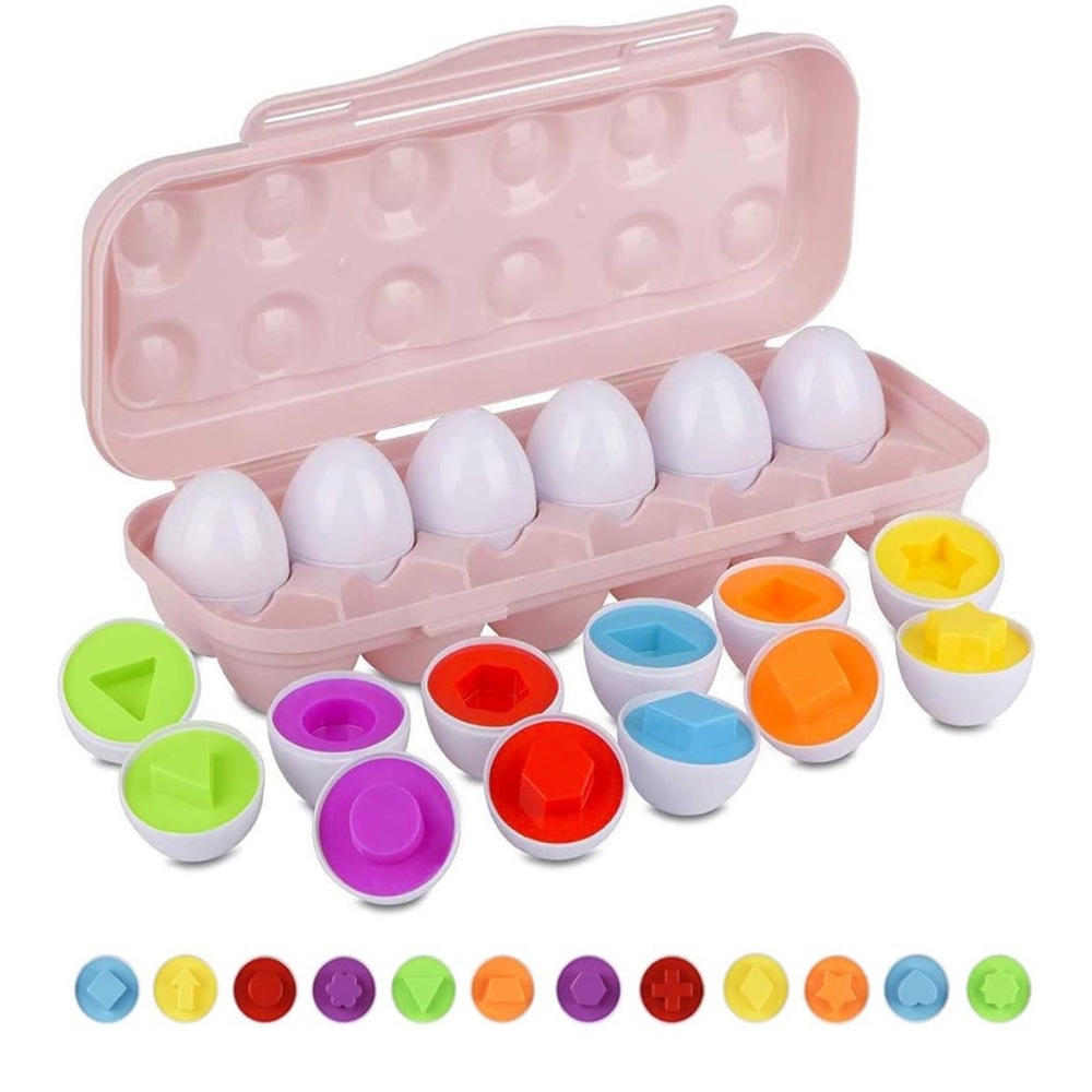 Used 99% new Preschool Learning Educational Sorting Easter Eggs , 12 Eggs